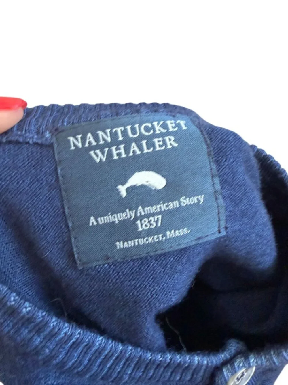 NANTUCKET WHALER Men’s 100% Merino Wool Sweater Size Small